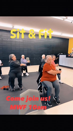 Sit and Fit is On The Move chair fitness class! Monday • Wednesday • Friday 🕙 10:00 AM A fun, low-impact class using chairs for support — ideal for beginners, seniors, or anyone looking to stay active safely and confidently. This class will Improve flexibility, strength, and balance! #onthemove #sitandfit | On The Move - Dance & Gymnastics