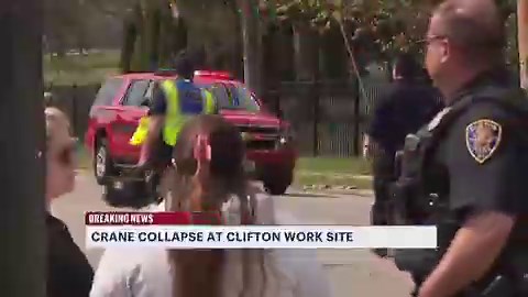In Clifton, a boom lift was being removed from a flatbed truck, it then toppled over onto its side & killed a worker 😢 I've used these before at work, you have to be in there physically taking it up the ramp & be very careful taking them off/on the truck, just incredibly sad