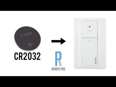 How to change/swap Battery for a Merlin+ 2.0 E138M Genuine Wall Button