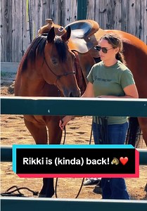 Rikki is (kinda) back!🐴❤️ — Short update about Rikki the mare