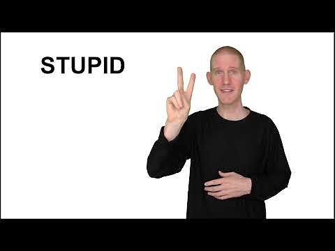 How to sign STUPID in ASL | American Sign Language | Learn ASL | Sign Language Lesson