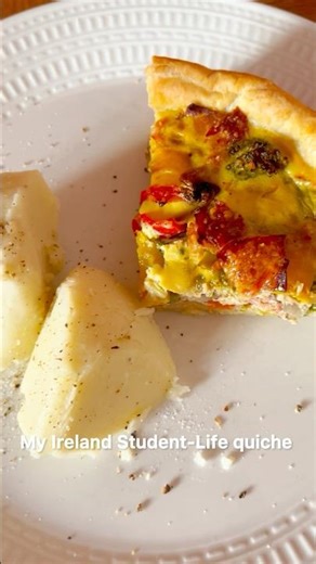 Easy Quiche in Ireland 🇮🇪✨ #アイルランド #留学 #ワーホリ