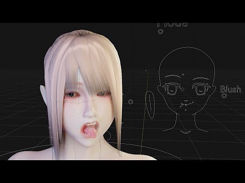 Blender Face controller(No Shape keys!!!)