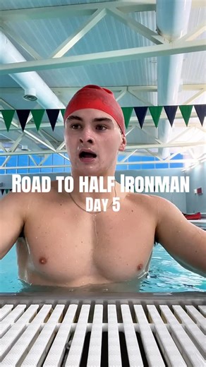 Corey Adams on Instagram: "Day 4: Road to Half-Ironman 🦾 Workout Below ⬇️ 75 min bike @ 165 watts 12x100 yards swim #triathlontraining #triathlon #ironman703 #ironman703training #trainingprogram"
