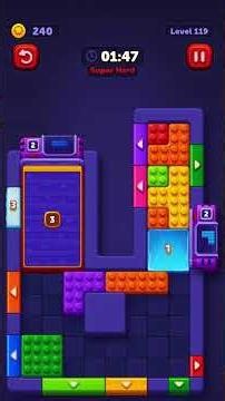 Block Out Level 119 Solution ✅ (SUPER HARD)