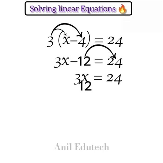 Solve Linear Equations in Seconds! 🔥 Easy Maths Trick #shorts #aniledutechyt