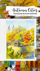 54 reactions | Join for the Autumn Сities Watercolor Sketching...