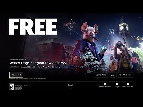 How to get Watch Dogs: Legion PS4 & PS5 FREE on PlayStation