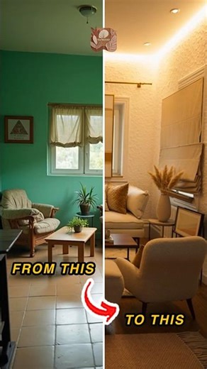 AI Makeover: Cozy Modern Living Room Upgrade!