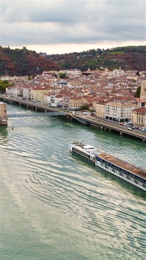 Cruise along the Rhône River where hillside castles, sunlit vineyards and golden sunsets paint your picturesque journey through France. 📸 Credits: Cruise Manager, Martina #rhoneriver #france #francetravel #rivercruise #europe #amawaterways | AmaWaterways