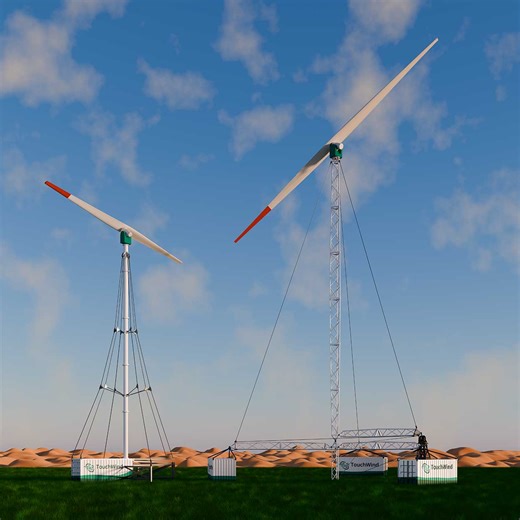 Mobile turbines - TouchWind - Next level in offshore wind
