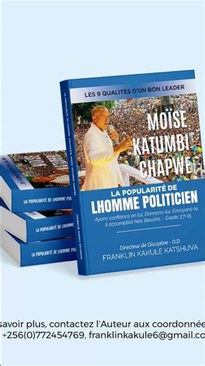 A Book About the Politician Moïse Katumbi Chapwe, written by author Franklin Kakule Katshuva