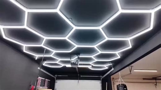 Hyperlite Hexagon Garage Lights: LED Honeycomb Lighting System Assembly & Installation Guide