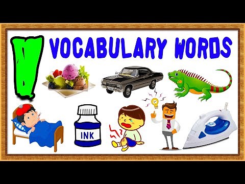 Vocabulary Words For Kids | Words From Letter I | Words That Start with I