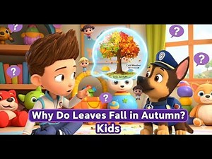 🍁🐾 Paw Patrol ask : Why Do Leaves Fall in Autumn? 🤔✨ Cute PAW Patrol Learning Moment! 🌟 #shorts