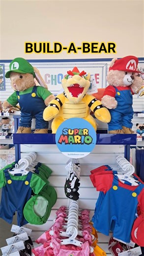 Build-A-Bear Super Mario Collection🧸 #mario #mariogalaxy #bowser #luigi