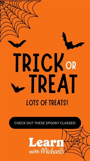 Michaels In-Store Events & Online Classes on Instagram: "👻 We have LIVE online classes to celebrate the spooky season! 👻 Click the online link in our bio to sign up today. @michaelsstores #learnwithmichaels #michaelsclasses #makeitwithmichaels #kidscrafts #diycrafts #kidsclub #makers #spooky #spookyseason #halloween #halloweenbaking"