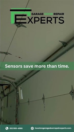 Sensors are your first defense for your garage door!
