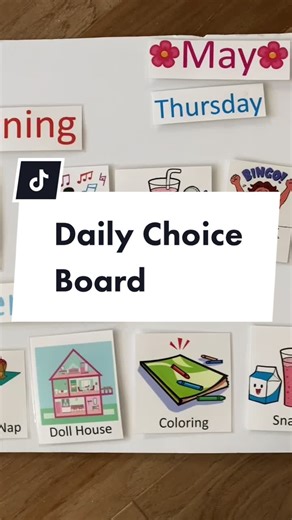 Daily Choice Board Ideas for Girls with Autism