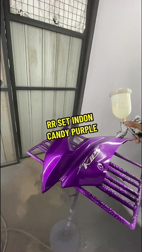 Repaint RR Set Indon: Candy Purple Paint for Kawasaki RR150