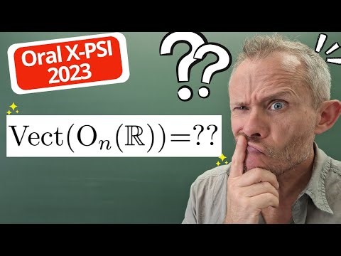 Groupe orthogonal : oral X + exo classique