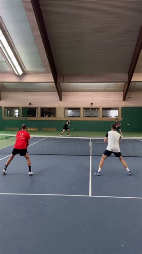 Doubles Net Coverage 🎾💪 #tennis #tennisplayer #tennisdoubles