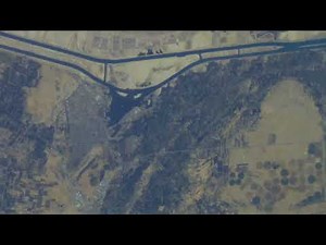 Live view of the Suez Canal as seen from the SEN Satellite