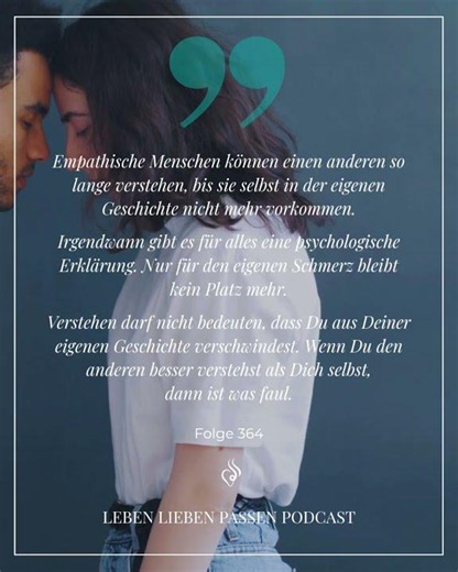 Empathie ist eine wunderschöne Fähigkeit. Aber sie hat eine Schattenseite.💫 (Folge364)