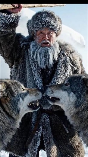 Siberian Shepherd Protects Sheep from Wolves in Daylight | World coldest place on earth #winter