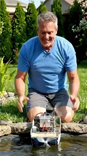 DIY Mini Motor Boat | Pond Fun Project 🚤