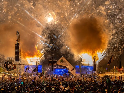 Only person to headline Glastonbury with two bands in two years