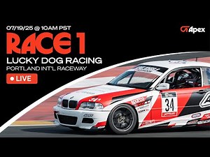 LIVE ONBOARD | Race 1 | #34 Apex BMW E46 | Lucky Dog Racing | Portland Int'l Raceway