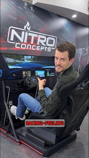 For all aspiring racers: Nitro Concepts E-Racer sim setup! 🏎️💨 (advertisement) #gaming #tech