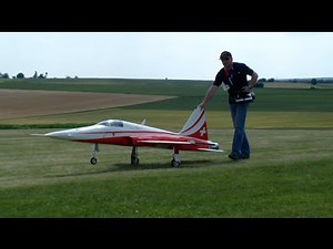 Turbine Model Jet Tiger F-5 Patrouille Suisse 3.Airlinermeeting 2015 Germany