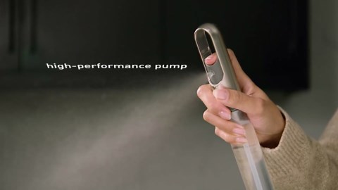 simplehuman Standing Paper Towel Holder with Spray Pump, Brushed Stainless Steel