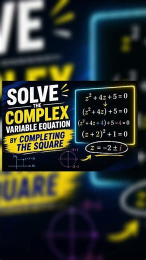 Solving Complex Variable Equations by Completing the Square | Step-by-Step Guide #drteacher