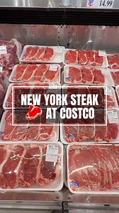 338 reactions · 19 shares | Costco’s New York strip is priced right at $14.99/lb—perfect for quality home-cooked steak nights. The Choice grade delivers balanced tenderness and flavor without breaking the bank. Packs come vacuum-sealed, so they stay fresh until you’re ready to cook. Share with your favorite steak lover! @costco #CostcoFinds #CostcoWonders #CostcoInfluencer #KirklandSignature #NewYorkStrip #SteakNight #GrillReady #MeatLovers #Costco | Costco Wonders | Facebook