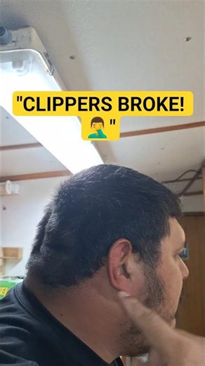 MY CLIPPERS BROKE MID-CUT! 💀🤦‍♂️ #Shorts #Haircut #Fail