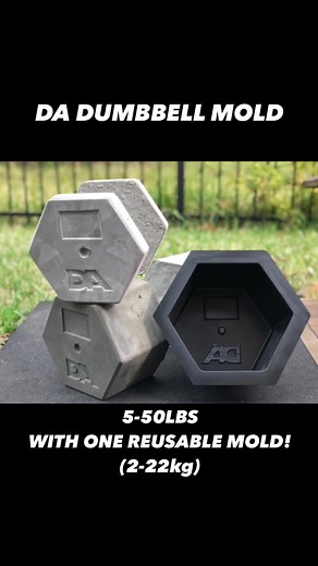 DIY Dumbbell Concrete Molds for Home Workouts