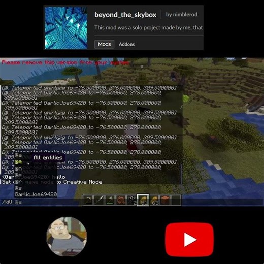 Not the best with commands...#minecraft #minecrafthorror #minecraftscary #gaming #gaminghorror