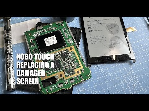 How to remove a KOBO Touch ereader's broken screen