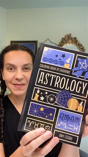 ✨🌙 Welcome to the witchy corner of coloring books. Coloring Book of Shadows: Astrology See more here: https://shop.coloringbookofshadows.com/collections/all-books/products/coloring-book-of-shadows-astrology #witchcraft #magick #coloringbooks | Coloring Book of Shadows