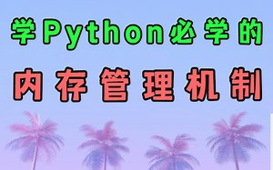 【Python】2小时搞定python的内存管理机制，速度学起来！