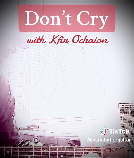 Kfir Ochaion's Acoustic Cover of Don't Cry