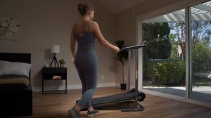 Sunny Health & Fitness Smart Manual Walking Treadmill, 300 LB Weight Capacity, Non-Electric, Fixed Incline, Compact & Foldable, Digital Monitor, Bluetooth Connection with SunnyFit App - SF-T1407SMART