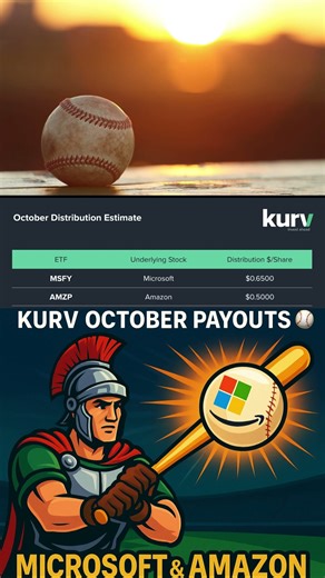 Kurv October Payouts for 10-16-25⚾ Microsoft & Amazon Swing for the Fences!
