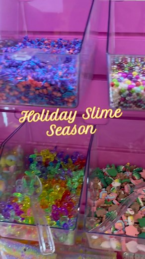 You can make slime anytime… but holiday slime hits different 🎄✨ We made this festive one with holiday mix-ins! Come make yours today! #LearningExpressToys #shoplocal #slime #slime bar | Learning Express - Raleigh "North Hills"