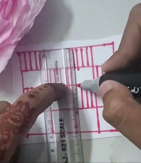 Red ♥️ Zectangle Art||mandala Pattern #art #zectangle #mandalapatterns #red #youtube #ytshorts#song