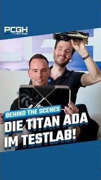 ​‪@der8auer‬ hat uns eine von drei Nvidia Titan Ada’s mitgebracht! 🤯