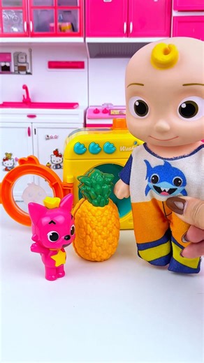 ASMR Toy Unboxing PinkFong & Cocomelon Washing Machine Set | Satisfying Toy Sounds with Subeo Toys